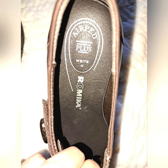 Romika Women's Brown Leather Mules Shoes Size 6.5 - Picture 5 of 6